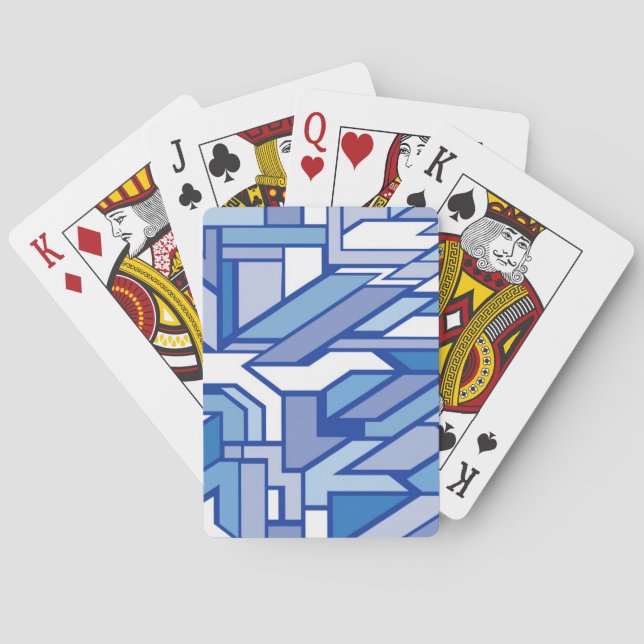 Geometric pattern 2 poker cards (Back)