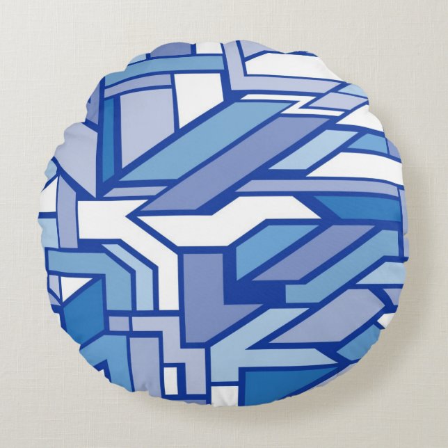 Geometric pattern 2 round pillow (Front)