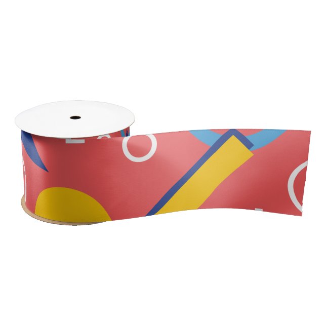 Geometric Pattern 2 Satin Ribbon (Spool)