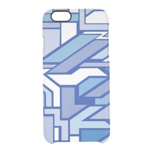 Geometric pattern 2 clear iPhone 66S case