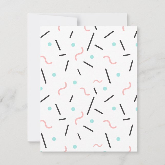 Geometric Pattern 32 Note Card (Front)