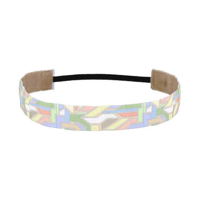 Geometric pattern 3 athletic headband (Front)