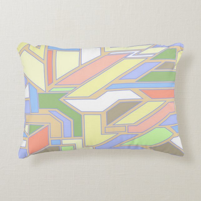 Geometric pattern 3 decorative pillow (Front)
