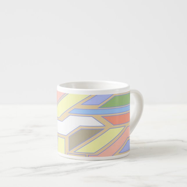 Geometric pattern 3 espresso cup (Front Right)