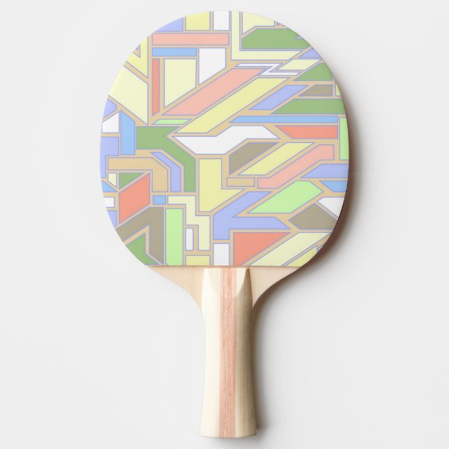 Geometric pattern 3 ping pong paddle (Front)