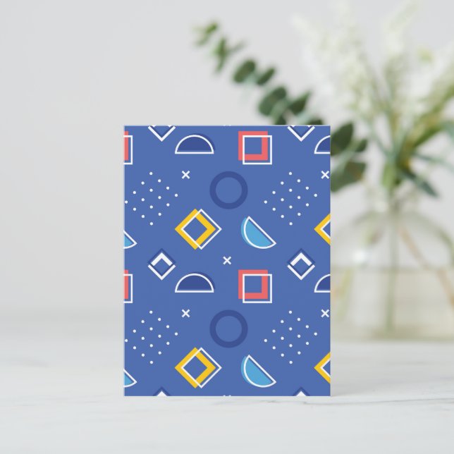 Geometric Pattern 3 Postcard (Standing Front)