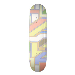 Geometric pattern 3 skateboard deck