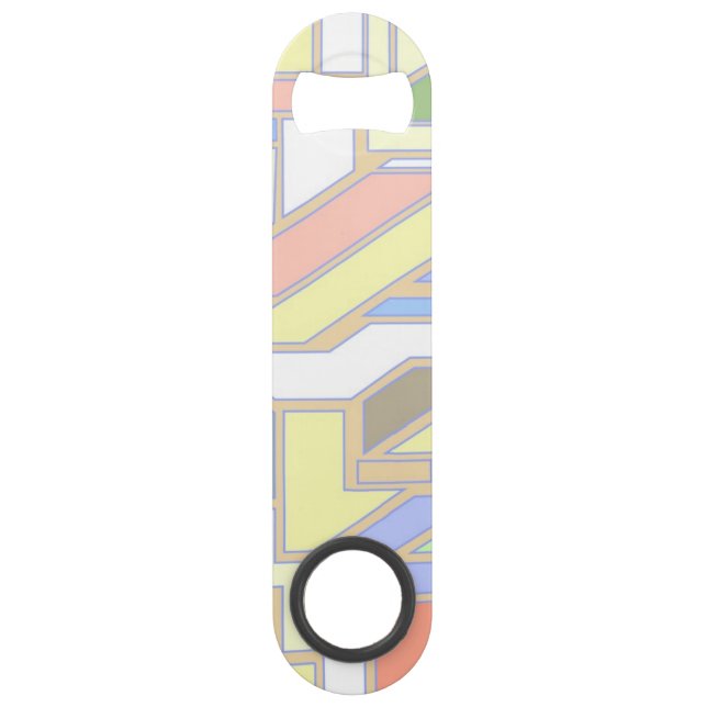 Geometric pattern 3 speed bottle opener (Front)