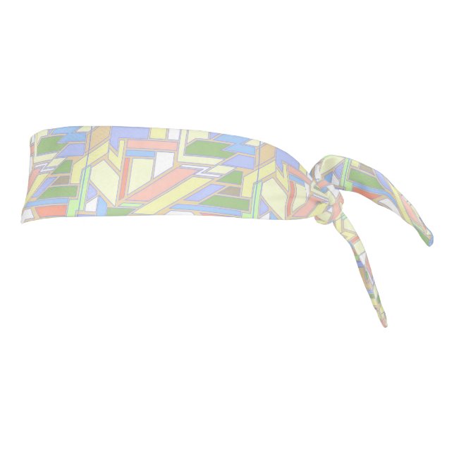 Geometric pattern 3 tie headband (Rotate 90)