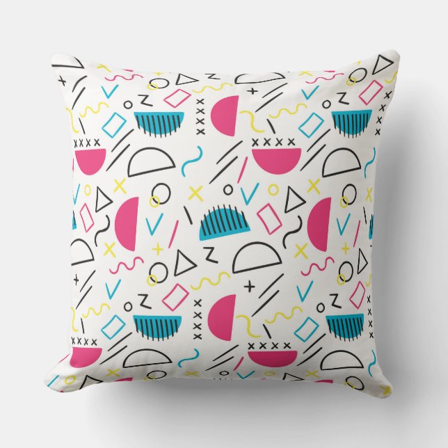Geometric Pattern 5 Throw Pillow (Front)