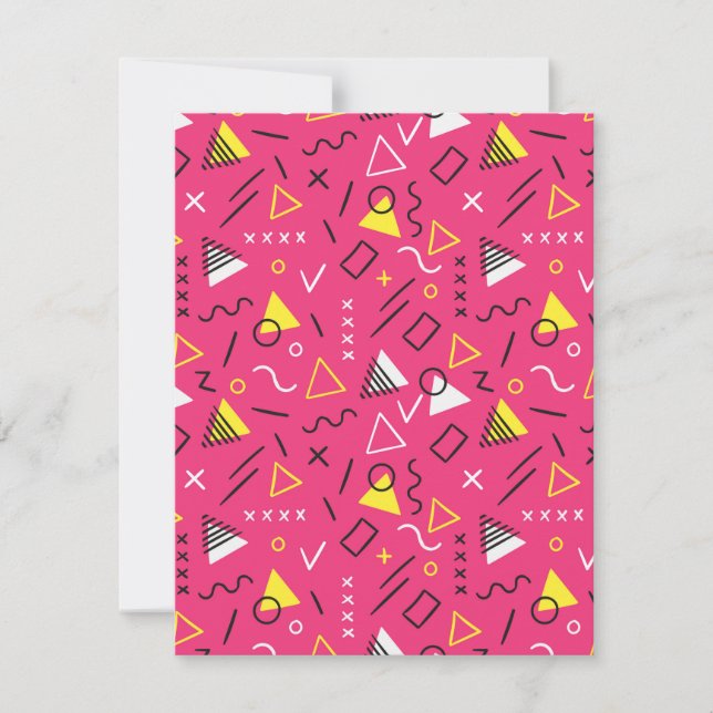 Geometric Pattern 7 Note Card (Front)
