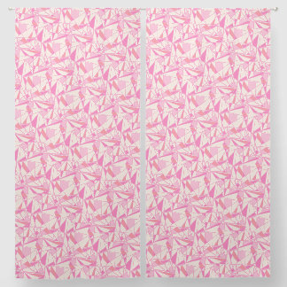 Geometric pattern abstract color pink blackout curtains