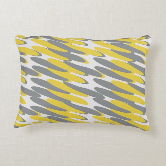 Geometric Pattern Accent Pillow (Back)