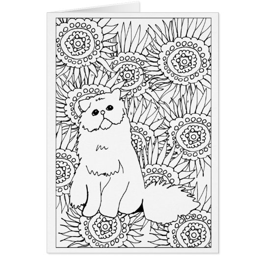 Download Geometric Pattern Adult Coloring Grumpy Cat | Zazzle.com