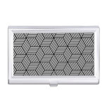 Geometric pattern art design business card holder