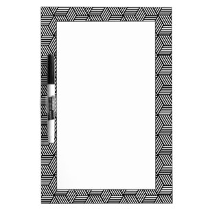 Geometric pattern art design dry erase board