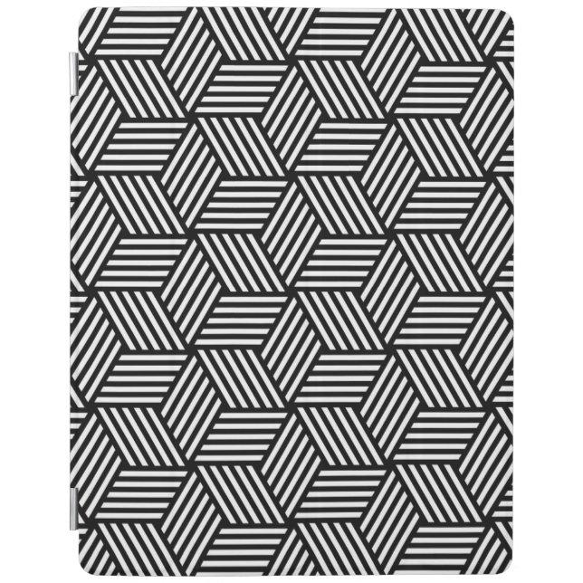 Geometric pattern art design iPad smart cover (Front)