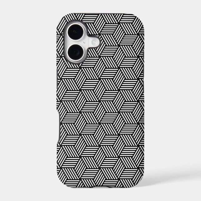 Geometric pattern art design iphone case (Back)