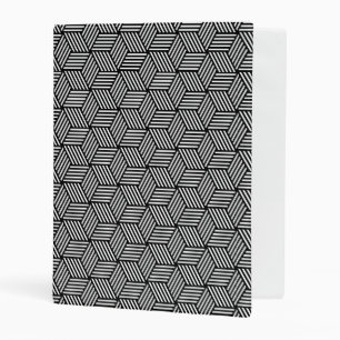 Geometric pattern art design mini binder