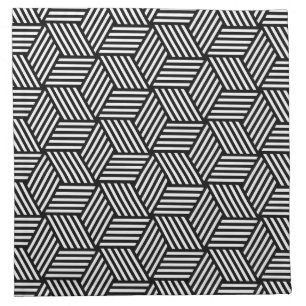 Geometric pattern art design napkin