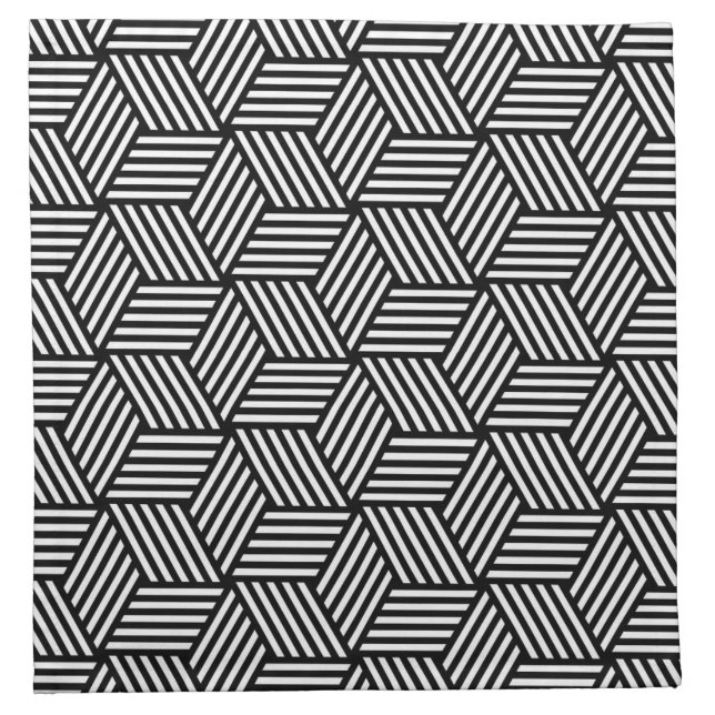 Geometric pattern art design napkin (Front)