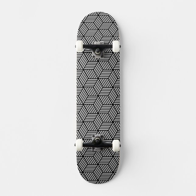 Geometric pattern art design skateboard (Front)