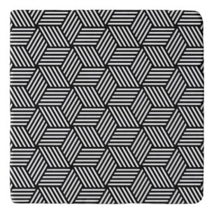 Geometric pattern art design trivet