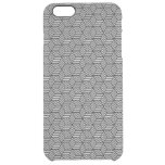 Geometric pattern art design clear iPhone 6 plus case