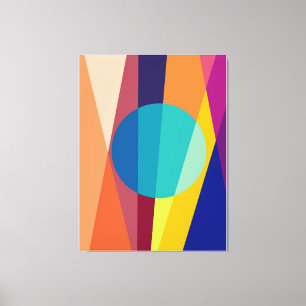 Geometric pattern background circle Canvas Print