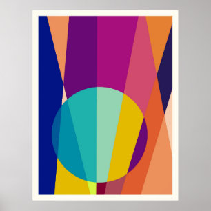  Geometric pattern background circle   Poster