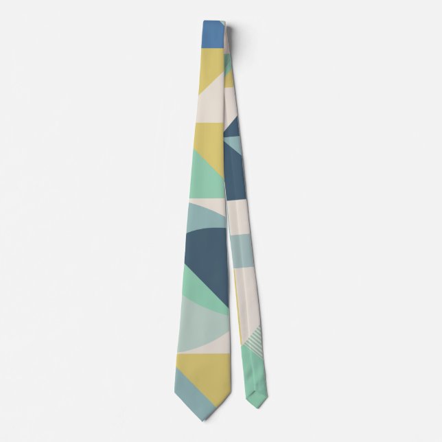 geometric pattern bahuaus Mug Neck Tie (Front)