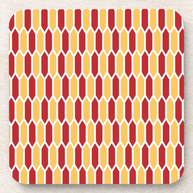 Geometric Pattern Beverage Coaster (Front)