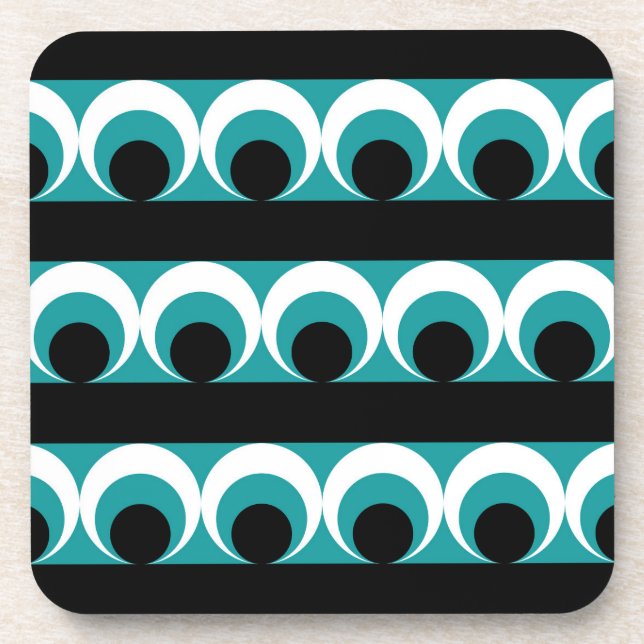 Geometric pattern beverage coaster (Front)
