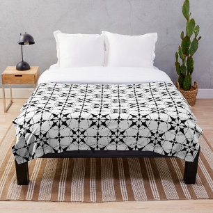 Geometric Pattern Black White    Duvet Cover