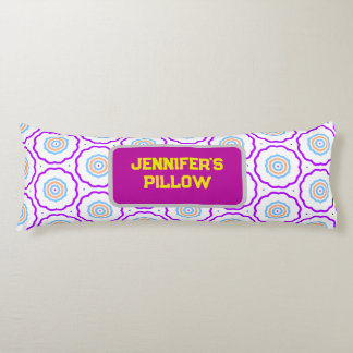 Geometric Pattern Bright Colored Body Pillow