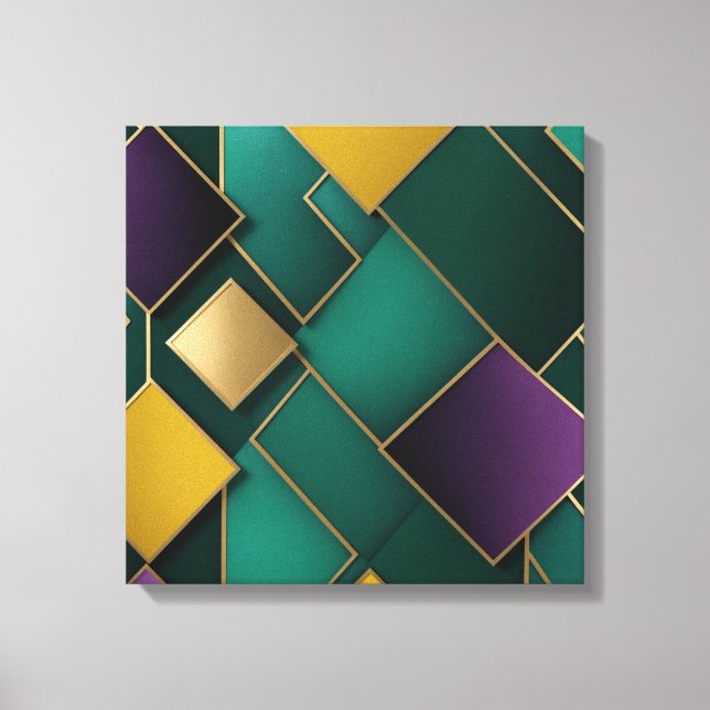 Geometric pattern canvas print (Front)