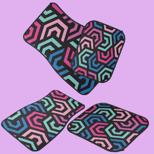 Geometric Pattern Car Floor Mat