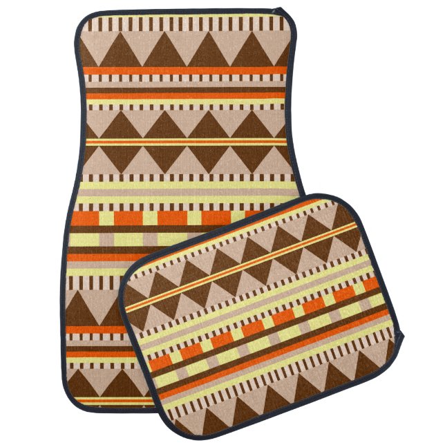 Geometric pattern car mat (Set)