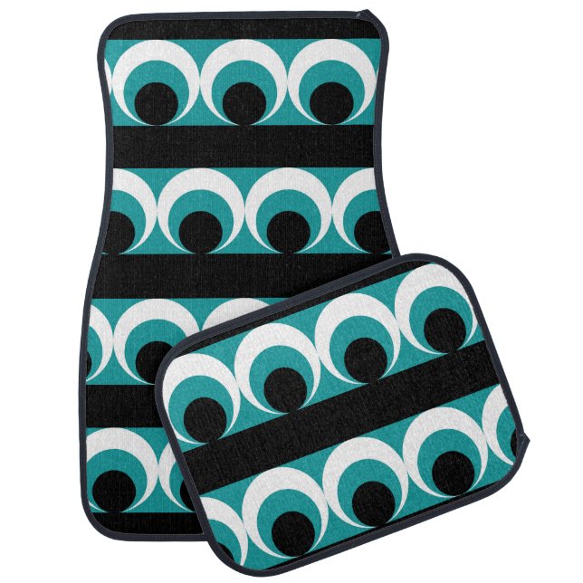 Geometric pattern car mat (Set)
