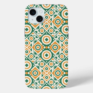 Geometric Pattern iPhone 15 Plus Case