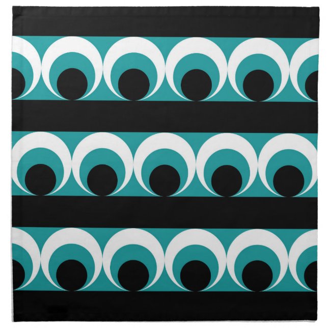 Geometric pattern cloth napkin (Front)