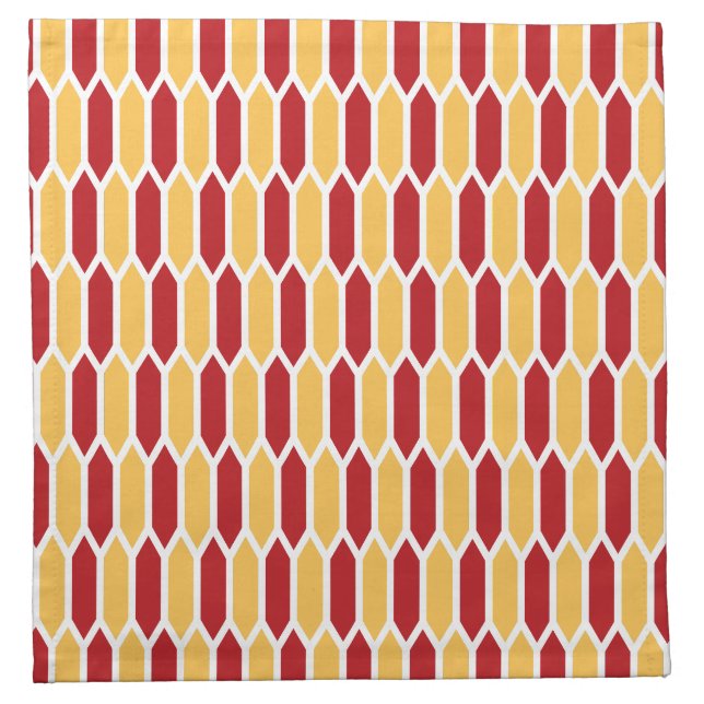 Geometric Pattern Cloth Napkin (Front)