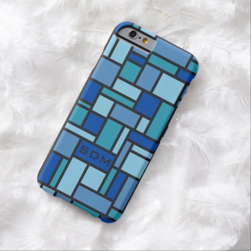 Geometric Pattern custom monogram cases