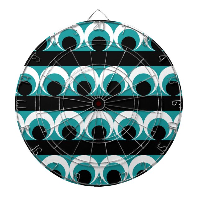 Geometric pattern dart board (Front)