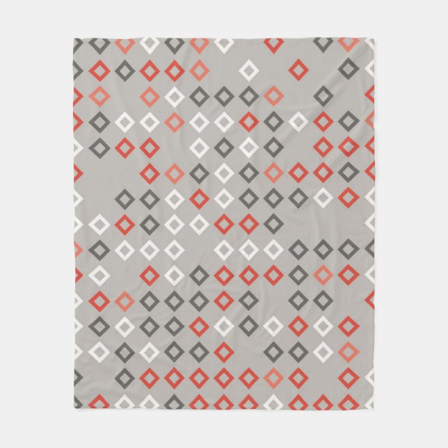 Geometric pattern design abstract, art, background fleece blanket (Front)