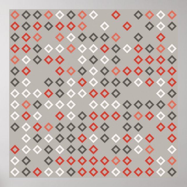 Geometric pattern design abstract, art, background poster (Front)