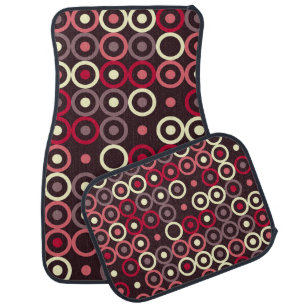 Geometric pattern design abstract, art, graphic de car floor mat