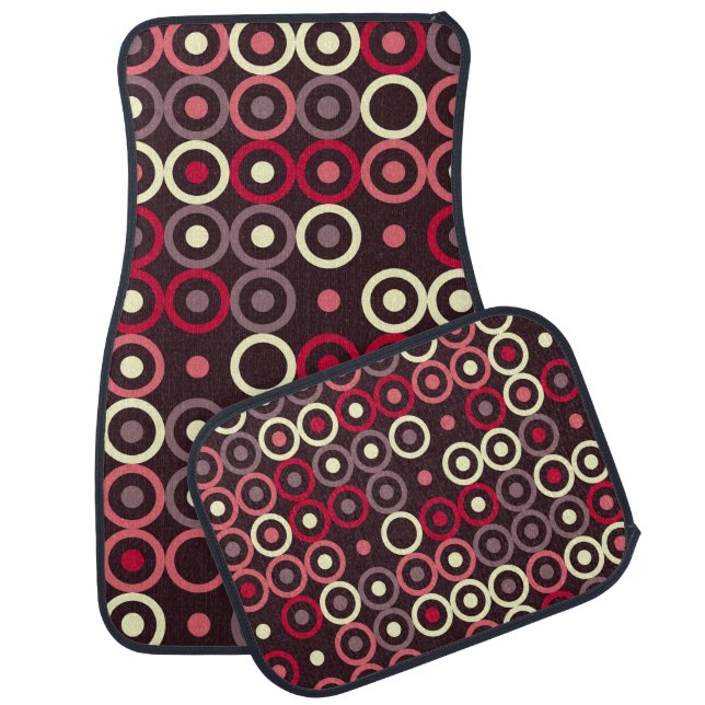 Geometric pattern design abstract, art, graphic de car floor mat (Set)