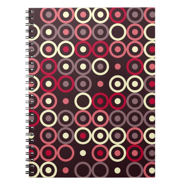 Geometric pattern design abstract, art, graphic de notebook (Front)