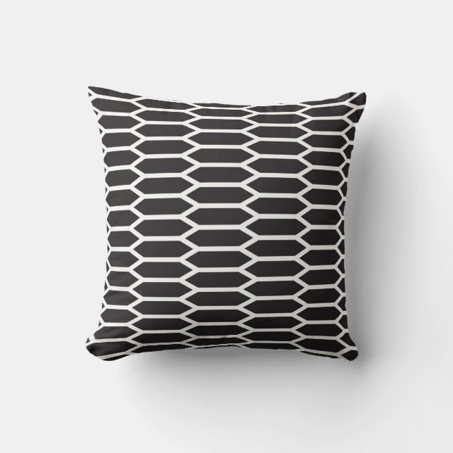 Geometric Pattern | DIY Background Color Throw Pillow (Front)